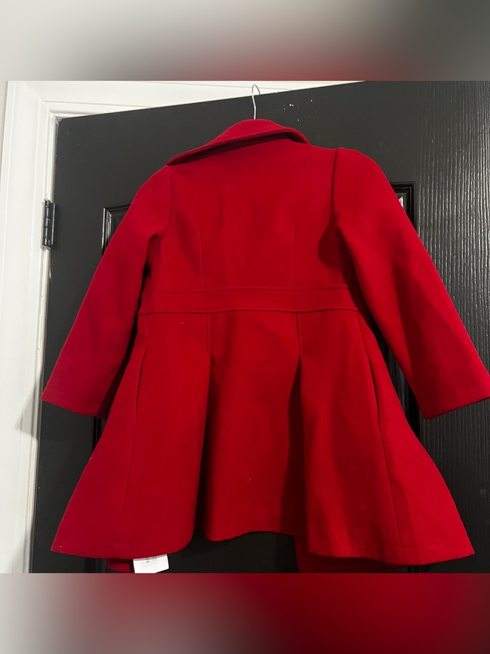 Girls Winter Dress Coat Button Peacoat Notch Lapel Double Breasted with Pockets - Picture 7 of 7
